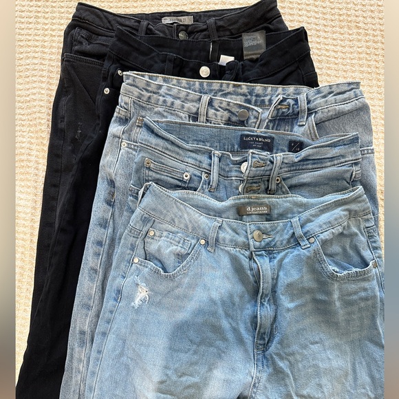 mix bundle Denim - Women's Jeans Collection - set of 5 Black and Blue bundle